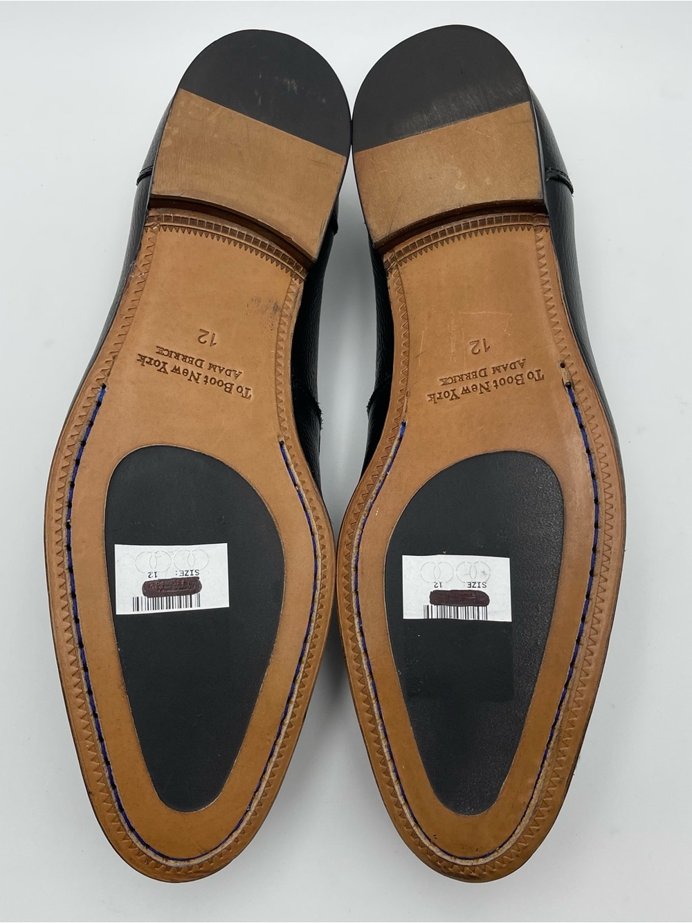TO BOOT NEW YORK “DEVILLE” -SZ 12-Black pebbled Leather- Penny Loafers MSRP $450 - Picture 11 of 16